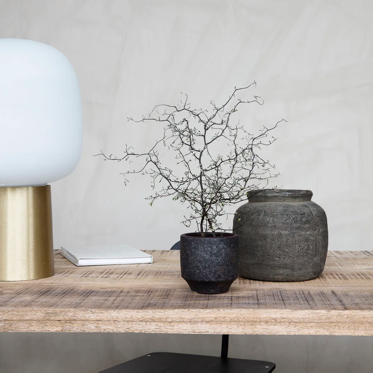 Vaso de flores earthenware Rustik, 18 cm House Doctor