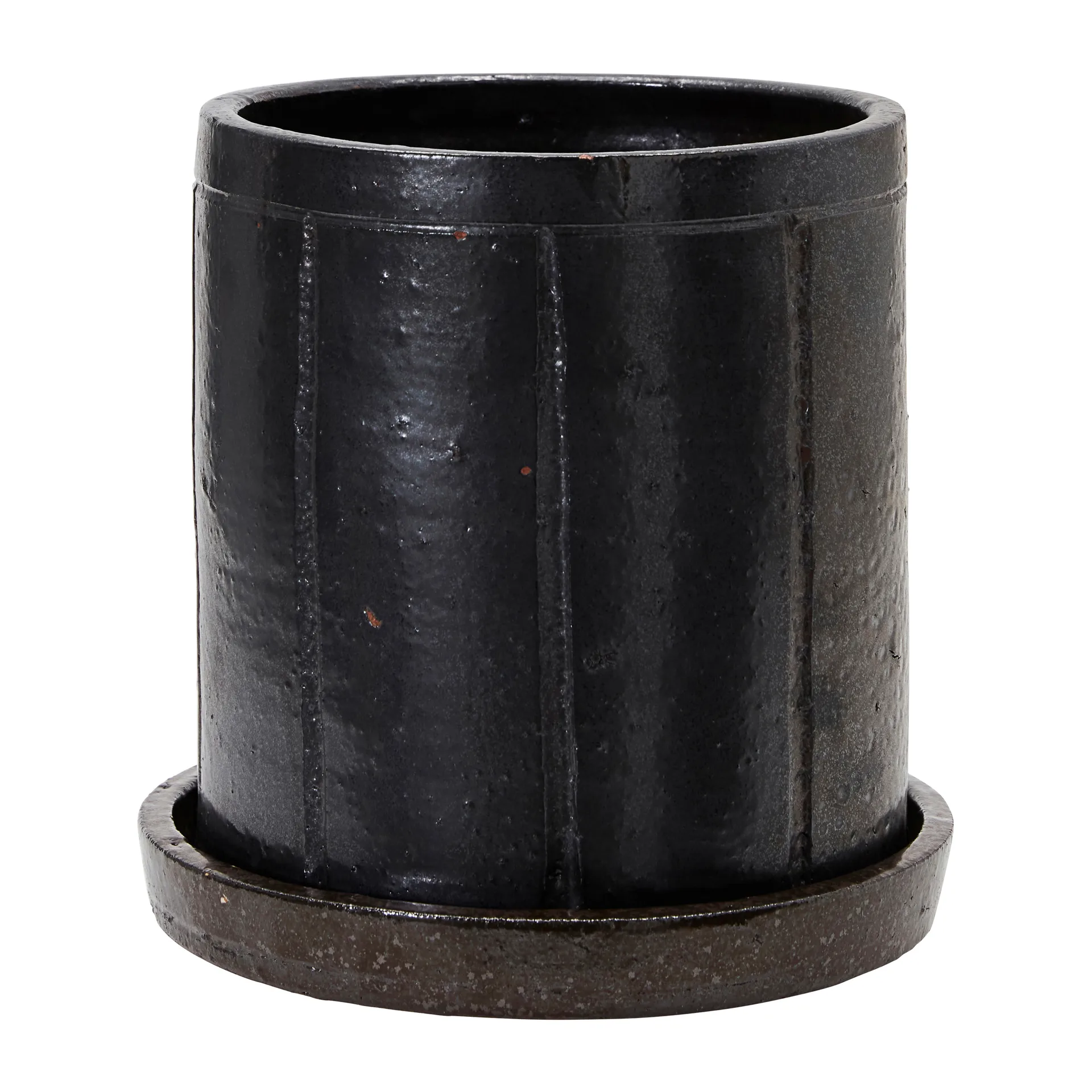 Vaso de flores Julian com prato Ø22 cm, Brown House Doctor