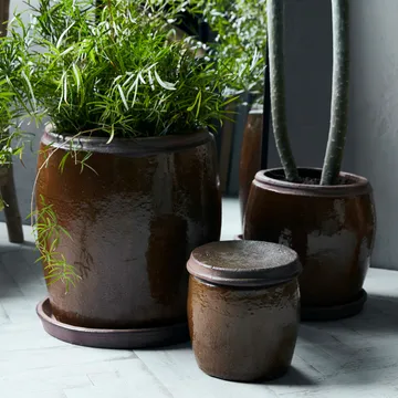 Vaso de flores Khap Ø22 cm - brown - House Doctor