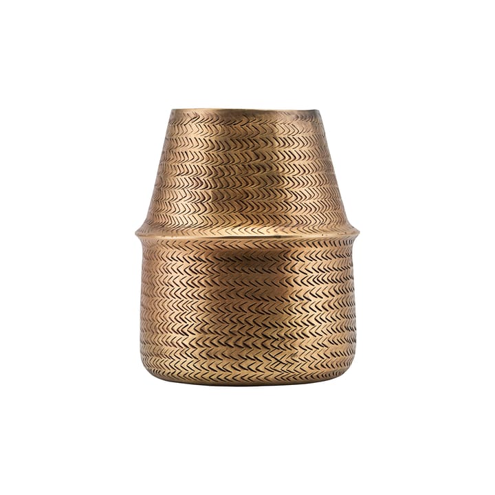 Vaso de flores Rattan, latão House Doctor