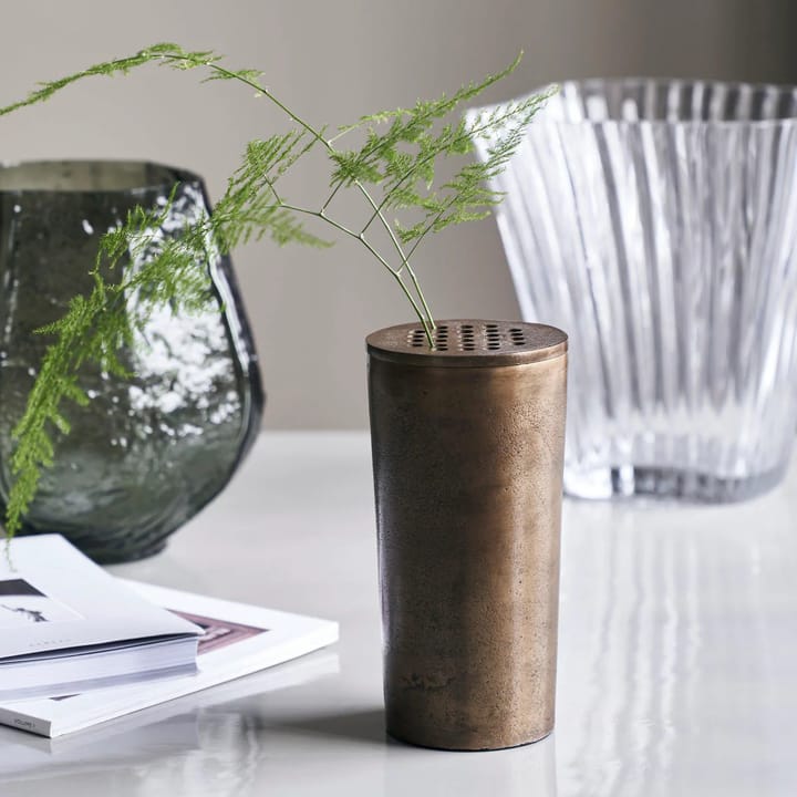Vaso Flow 18 cm, Latão antigo House Doctor