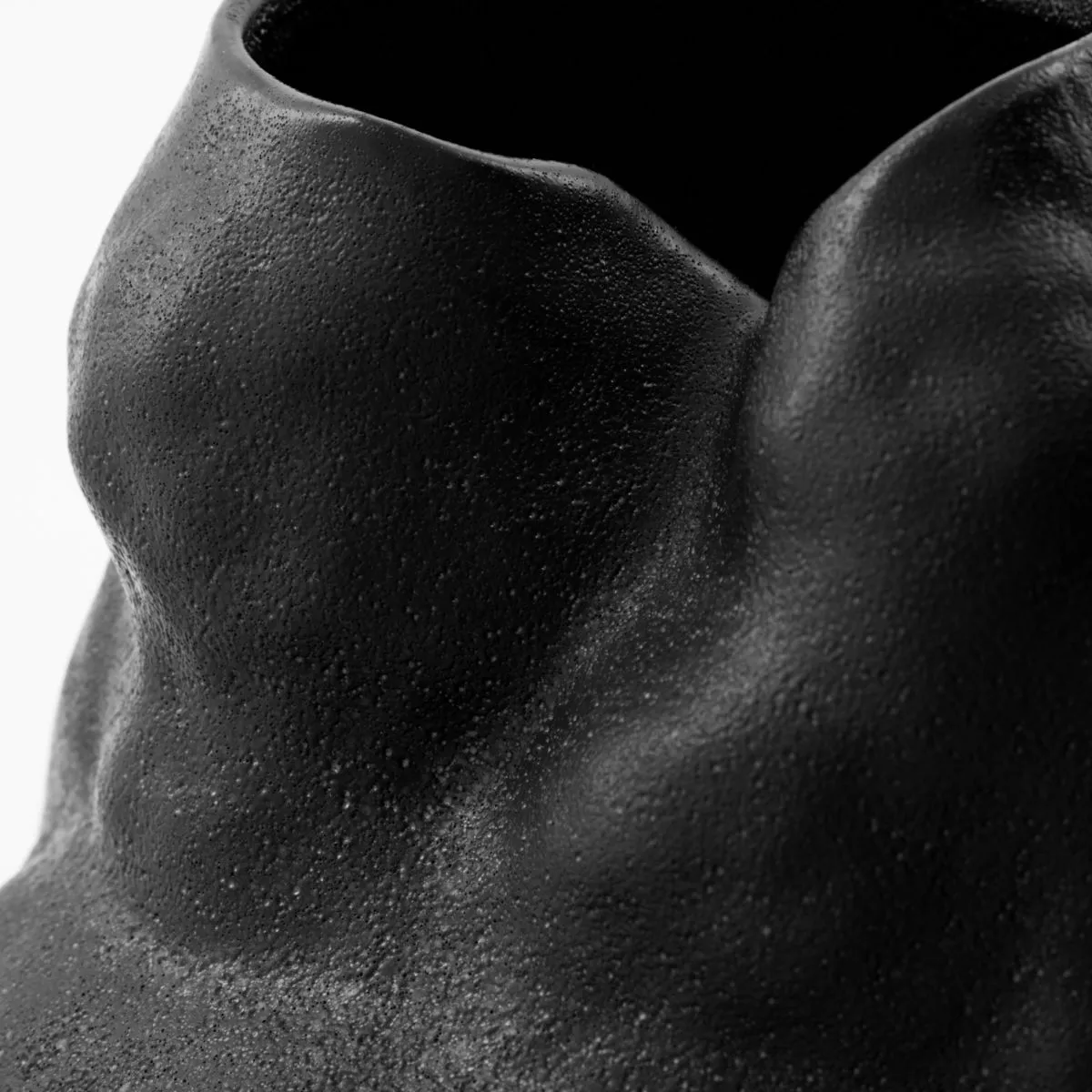 Vaso Fomu 20 cm, Preto House Doctor