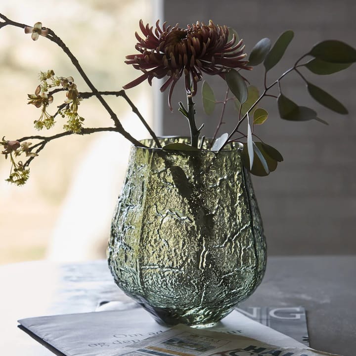 Vaso Moun 22 cm, Verde escuro House Doctor
