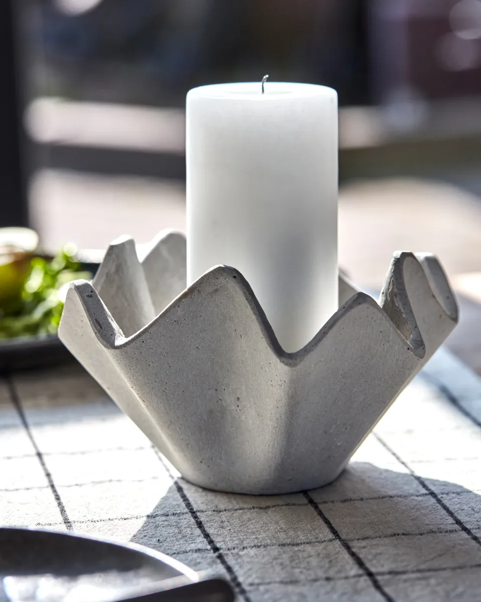 Vaso suporte para vela tealight, Cinza House Doctor