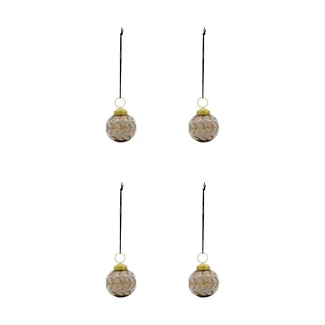 Vellu bola de Natal 4-pack - Areia - House Doctor