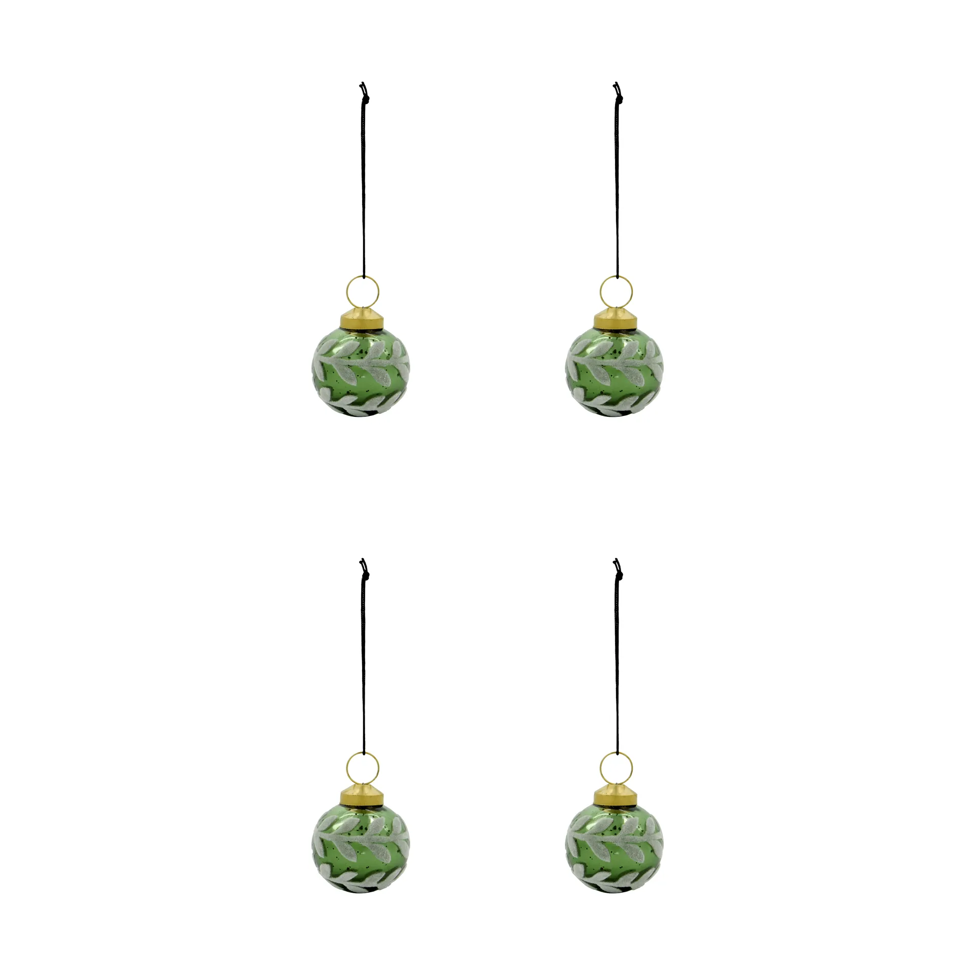 Vellu bola de Natal 4-pack, Verde House Doctor