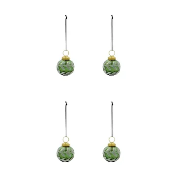 Vellu bola de Natal 4-pack - Verde - House Doctor