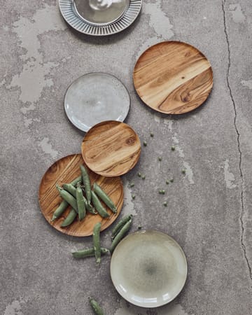 Wood bandeja Ø25 cm 2 unidades - Natural - House Doctor