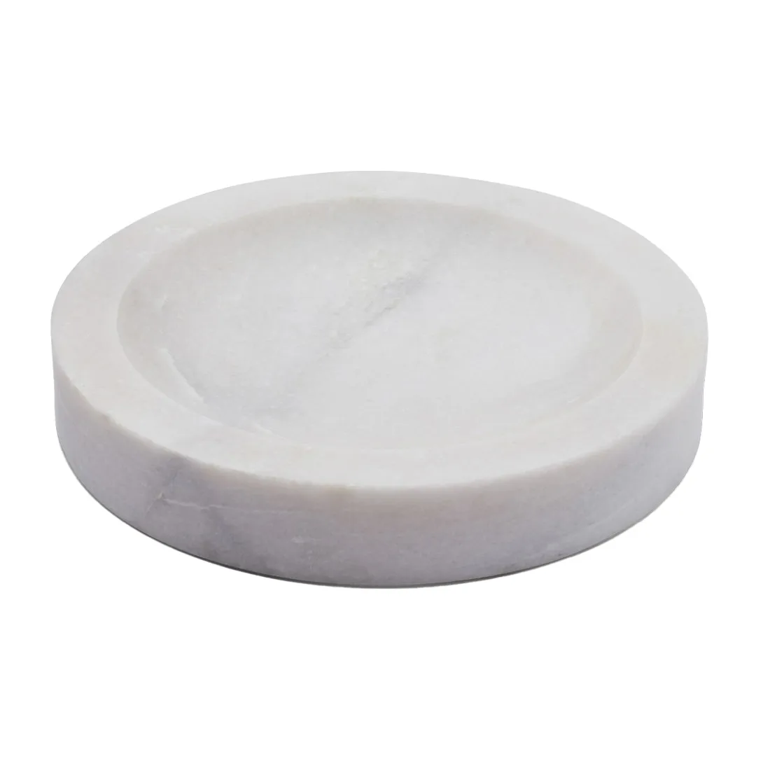Humdakin bandeja de mármore Ø30 cm, Nature-branco Humdakin