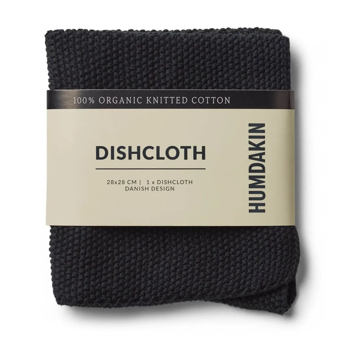 Pano de louça Humdakin Knitted 28x28 cm, Coal  Humdakin