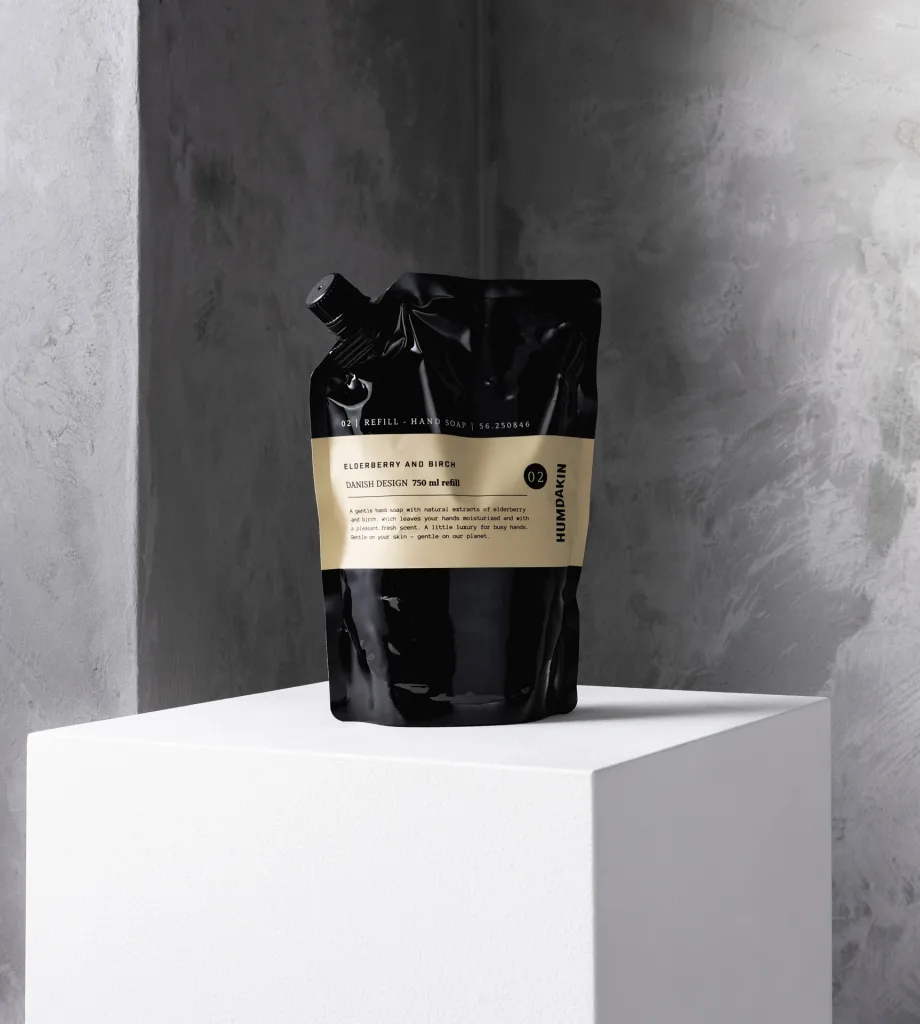 Recarga de sabão de mãos Humdakin 750 ml, Elderberry & birch Humdakin