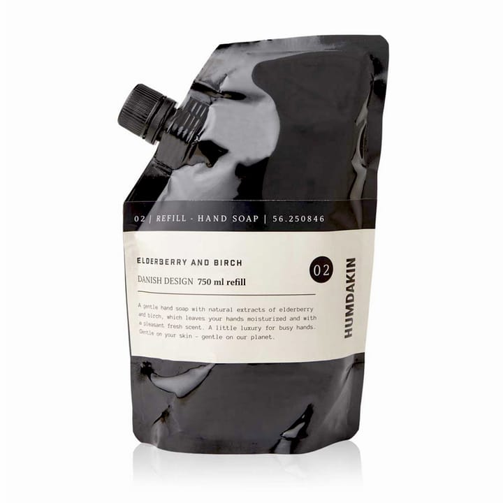 Recarga de sabão de mãos Humdakin 750 ml, Elderberry & birch Humdakin