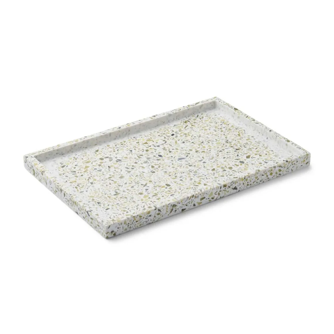 Tabuleiro Humdakin Terrazzo 30x20 cm, Verde-branco Humdakin