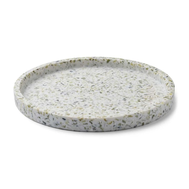 Tabuleiro redondo Humdakin Terrazzo Ø20 cm - Verde-branco - Humdakin