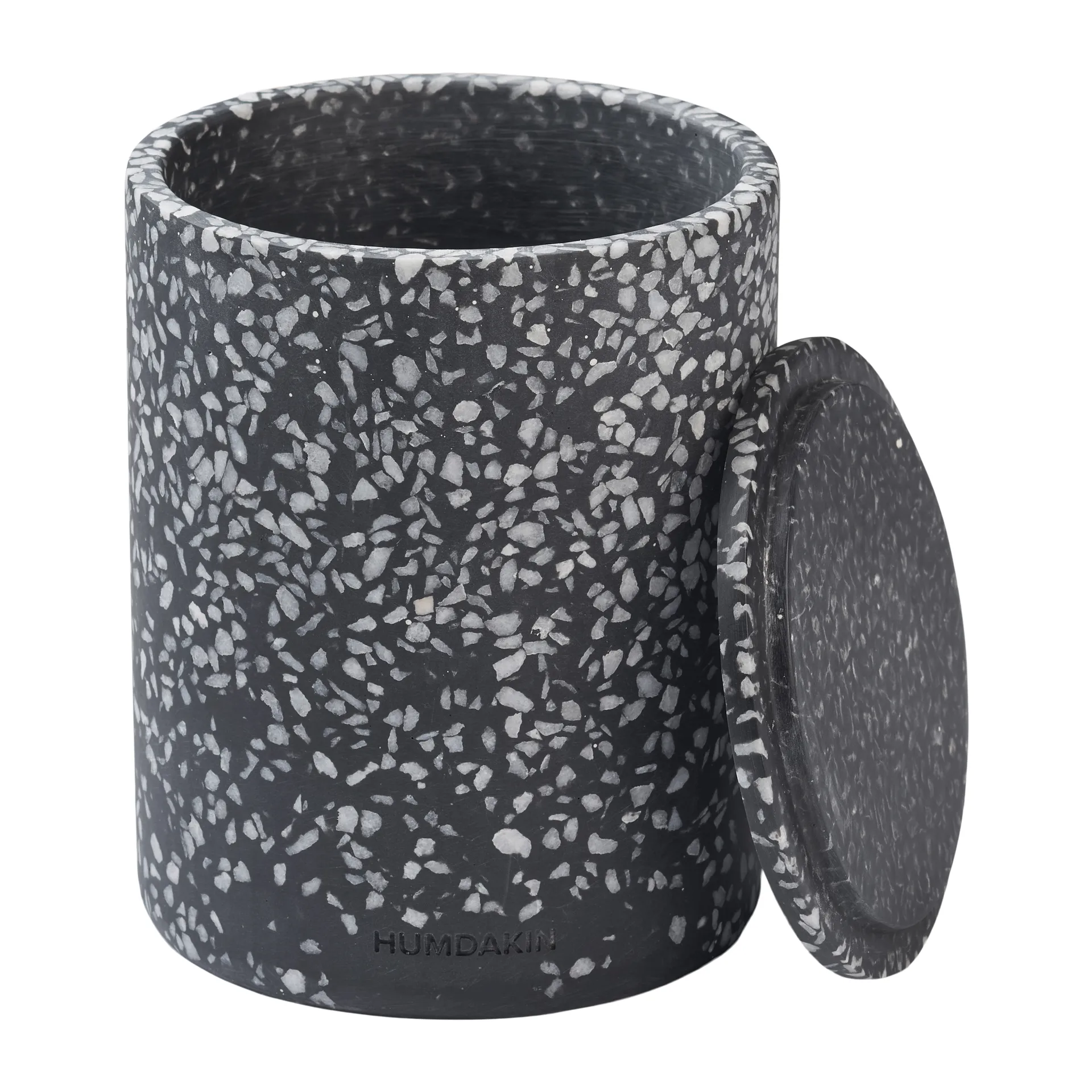 Vaso com tampa Humdakin Terrazzo Ø10 cm, Preto Humdakin