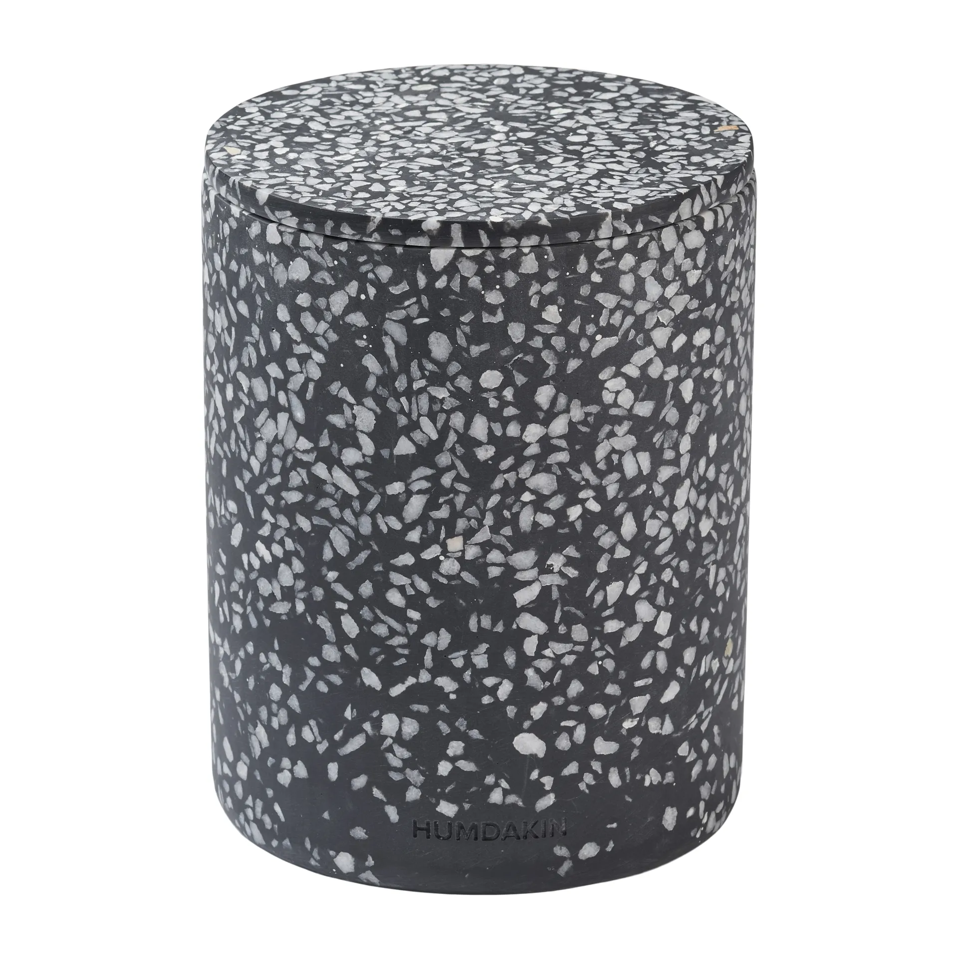 Vaso com tampa Humdakin Terrazzo Ø10 cm, Preto Humdakin