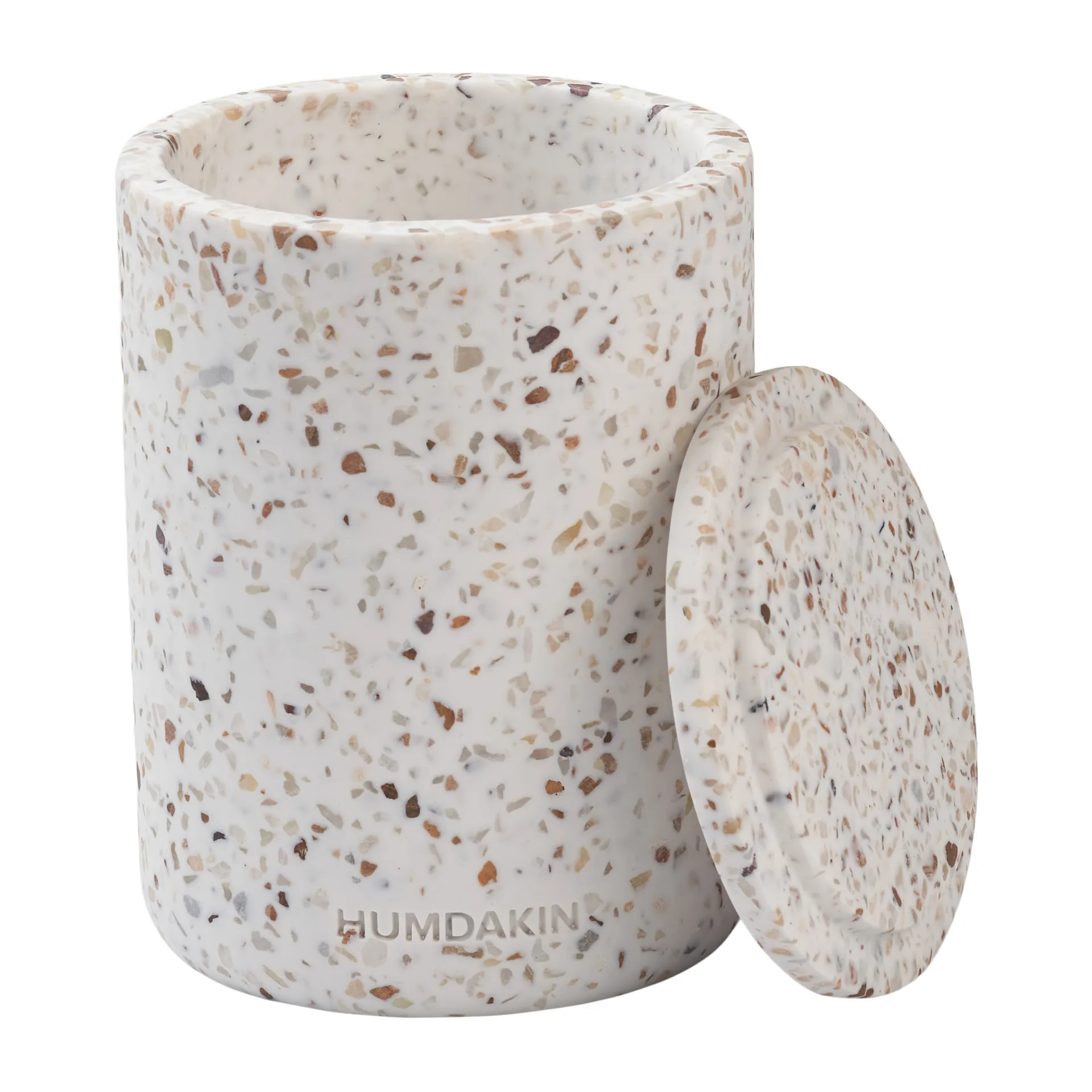 Vaso com tampa Humdakin Terrazzo Ø10 cm, Vermelho/bege Humdakin