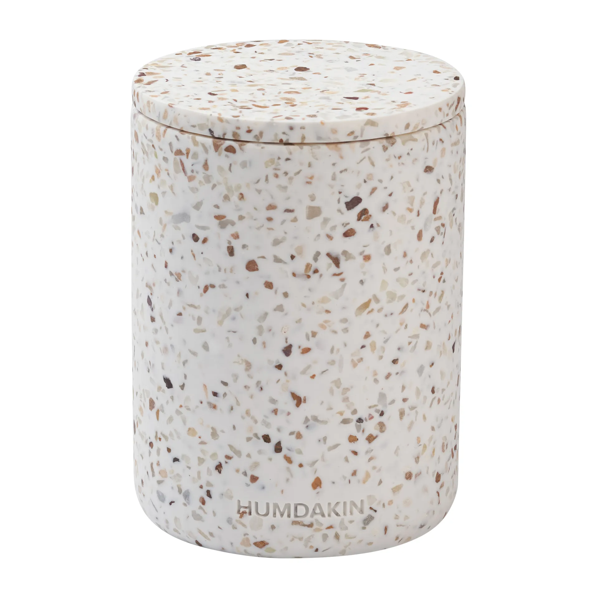 Vaso com tampa Humdakin Terrazzo Ø10 cm, Vermelho/bege Humdakin