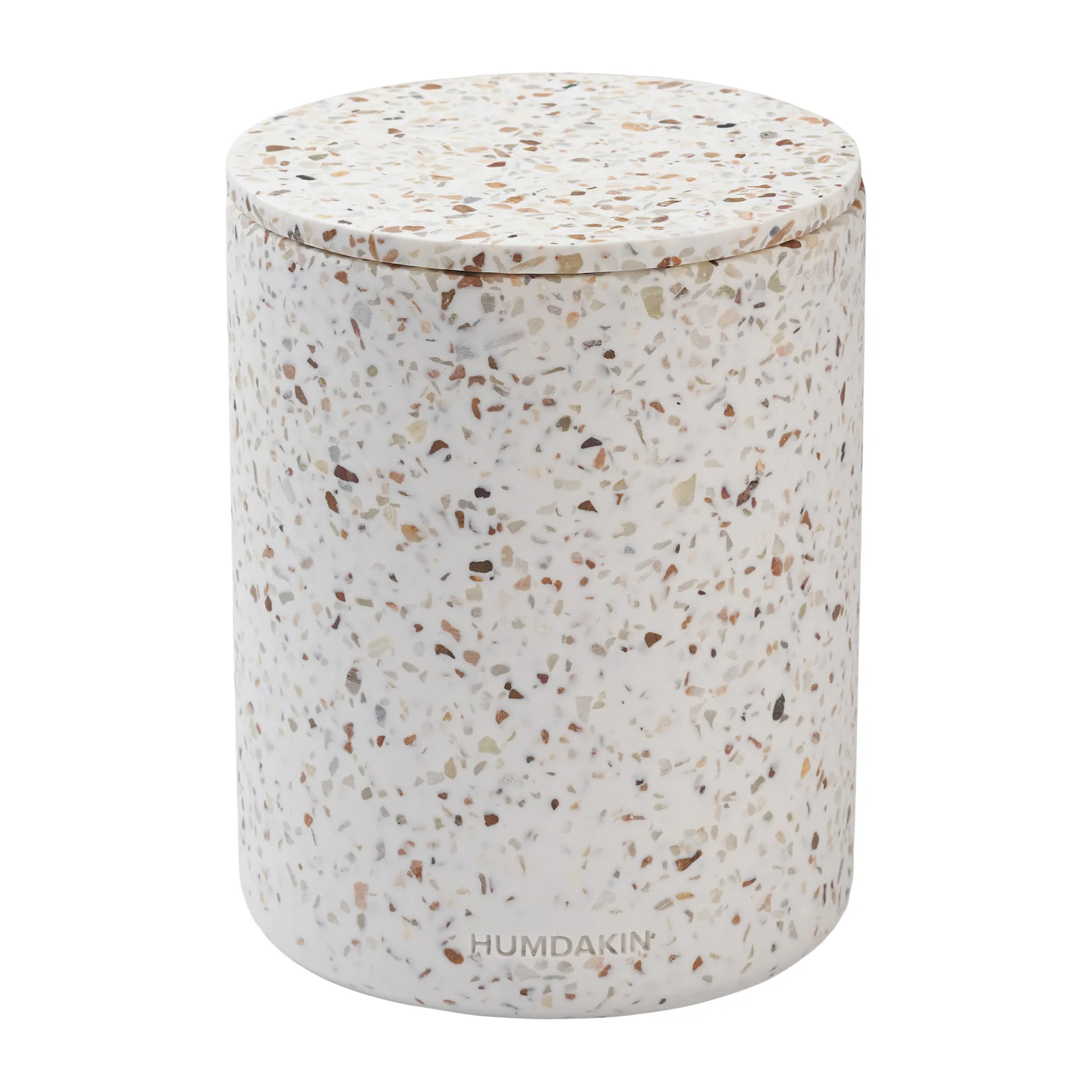 Vaso com tampa Humdakin Terrazzo Ø13 cm , Vermelho/bege Humdakin