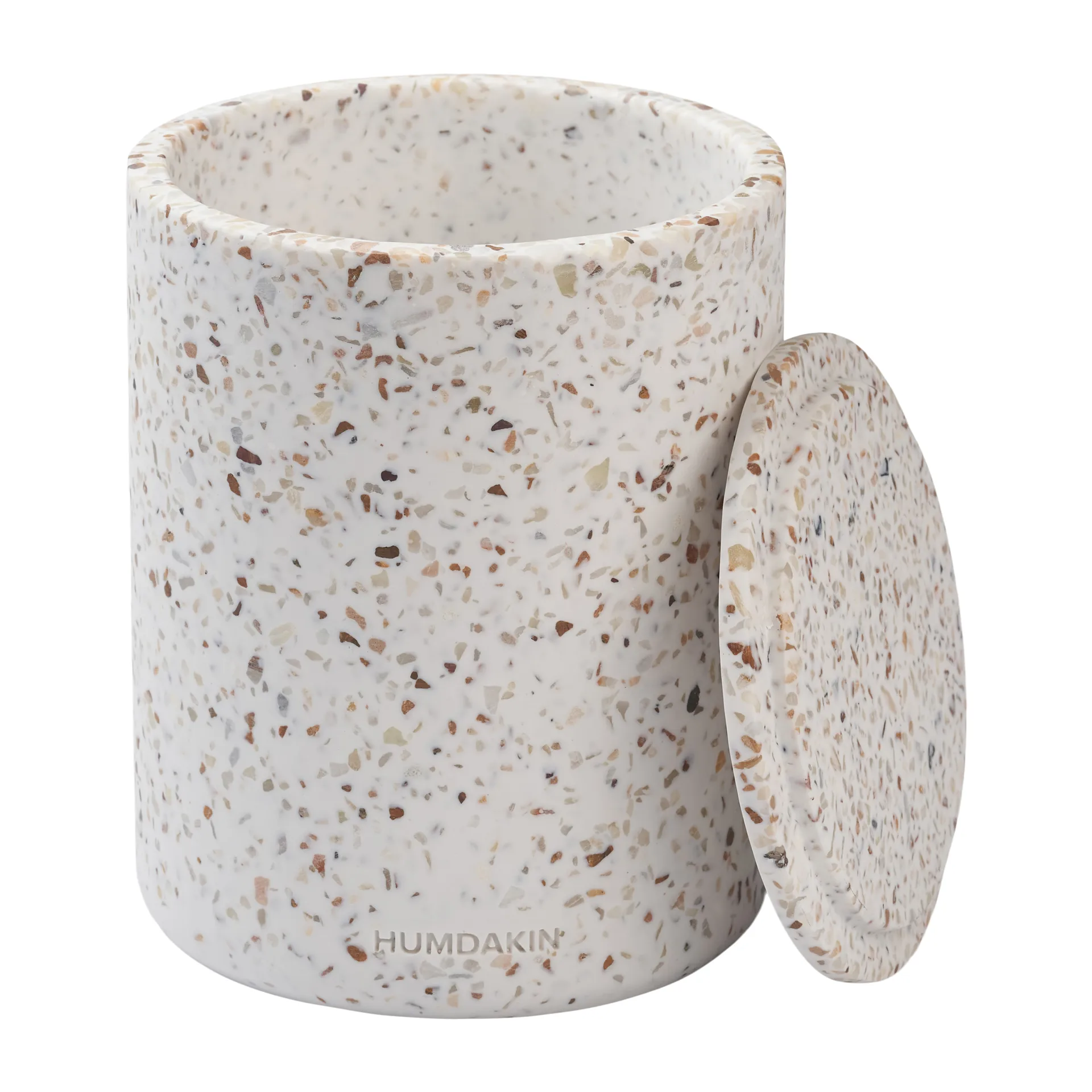 Vaso com tampa Humdakin Terrazzo Ø13 cm , Vermelho/bege Humdakin