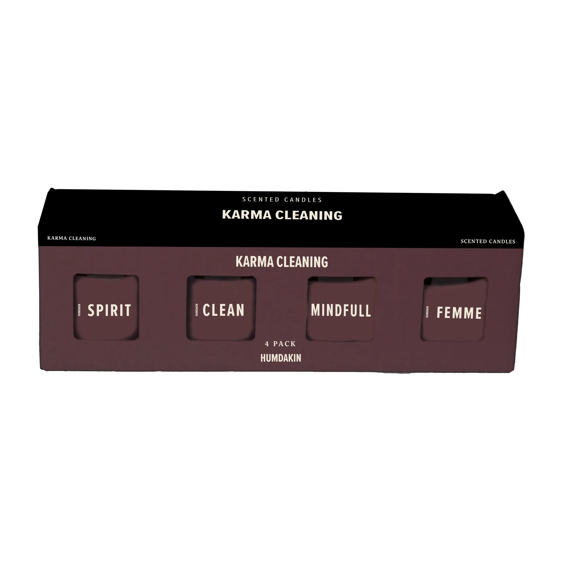 Vela perfumada Humdakin 4-unidades, Limpeza Karma - Bordeaux Humdakin