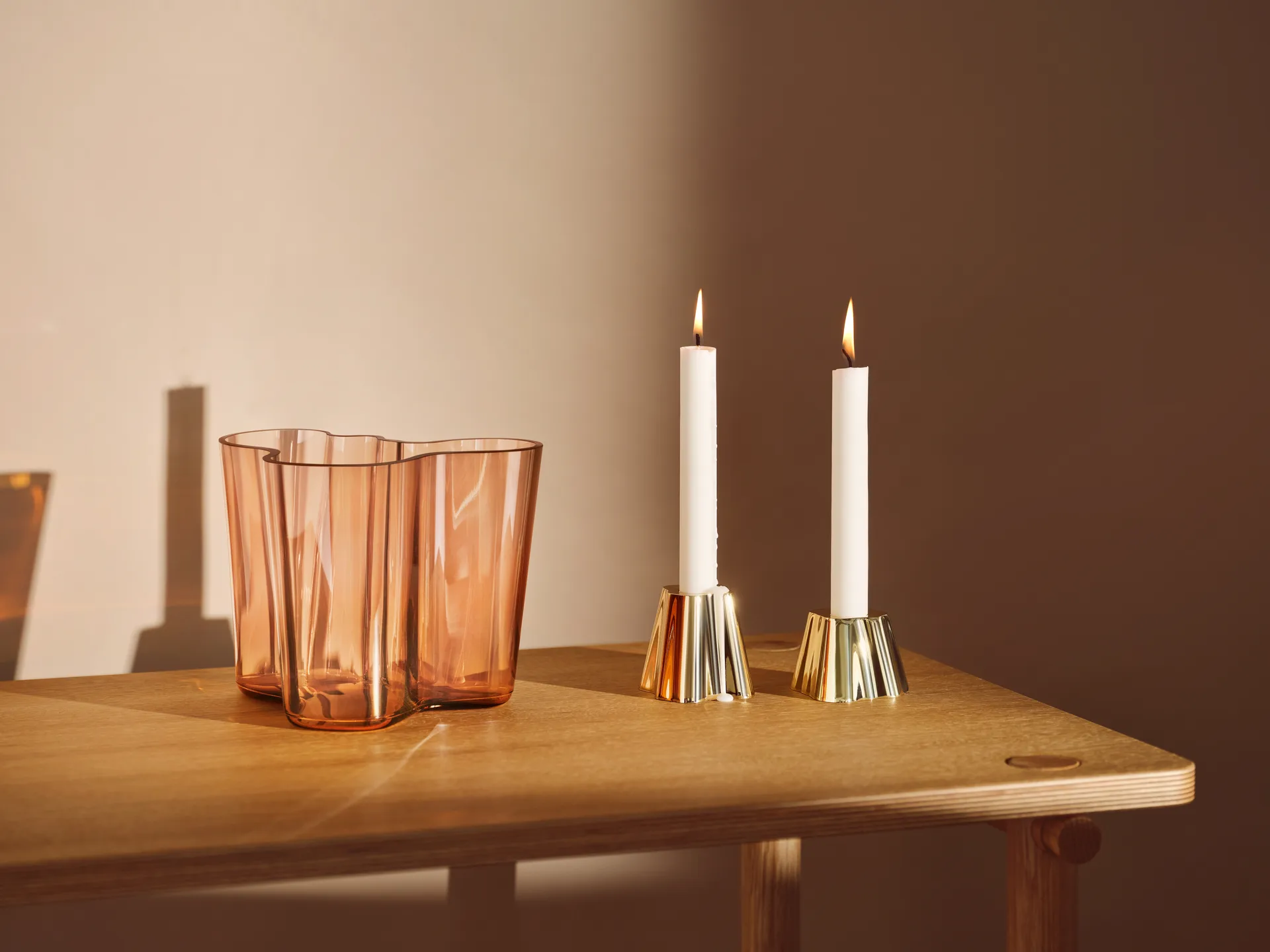 Alvar Aalto vaso Rio marrom, 160 mm Iittala