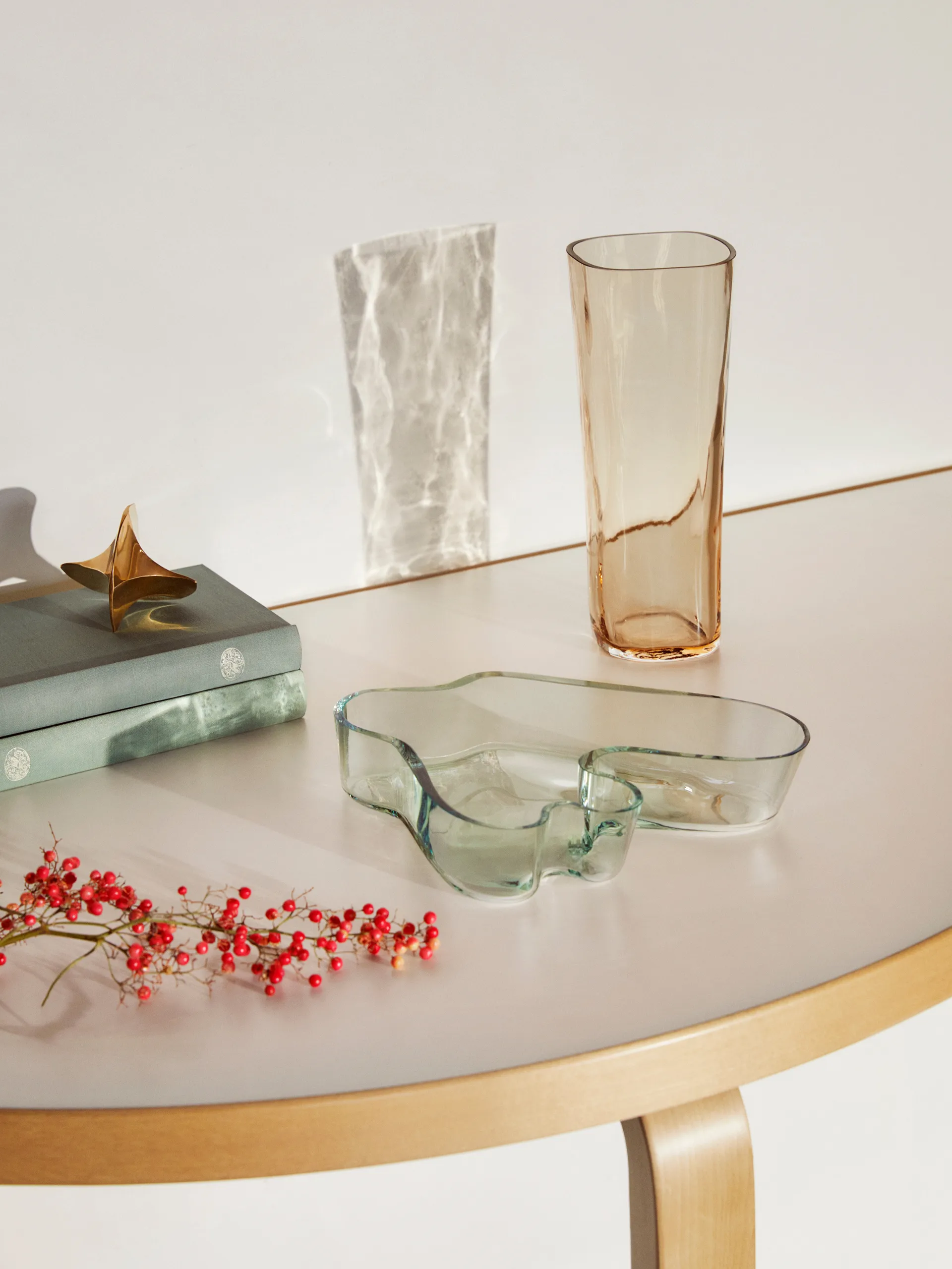 Alvar Aalto vaso Rio marrom, 180 mm Iittala