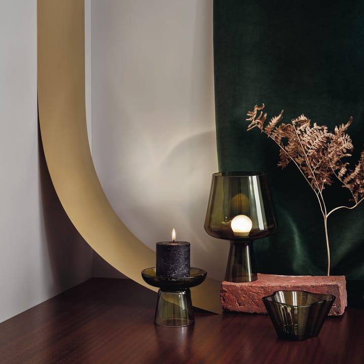 Candeeiro de mesa Leimu 24 cm, verde musgo Iittala