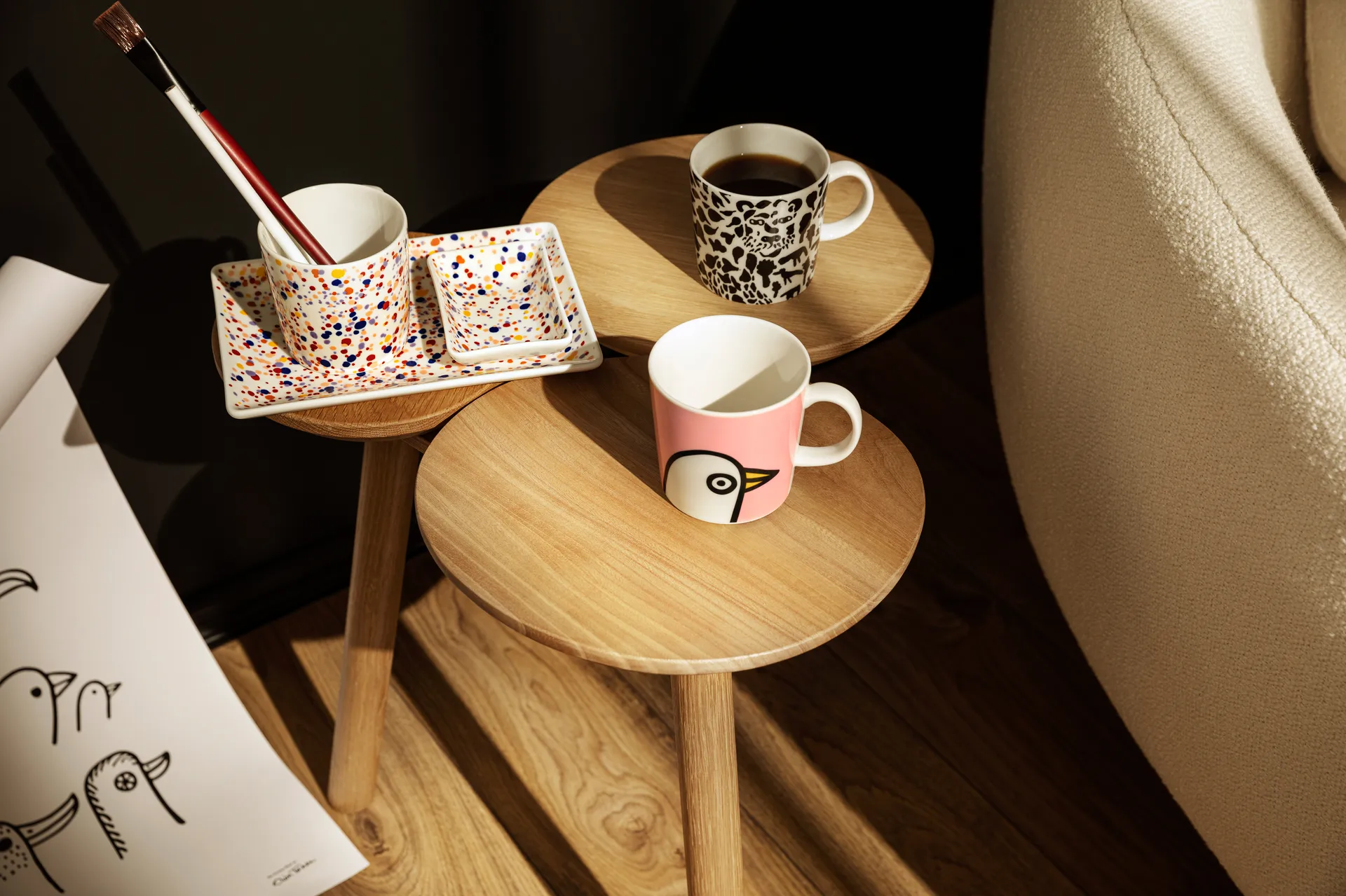 Caneca Oiva Toikka Birdie 30 cl, Rosa  Iittala