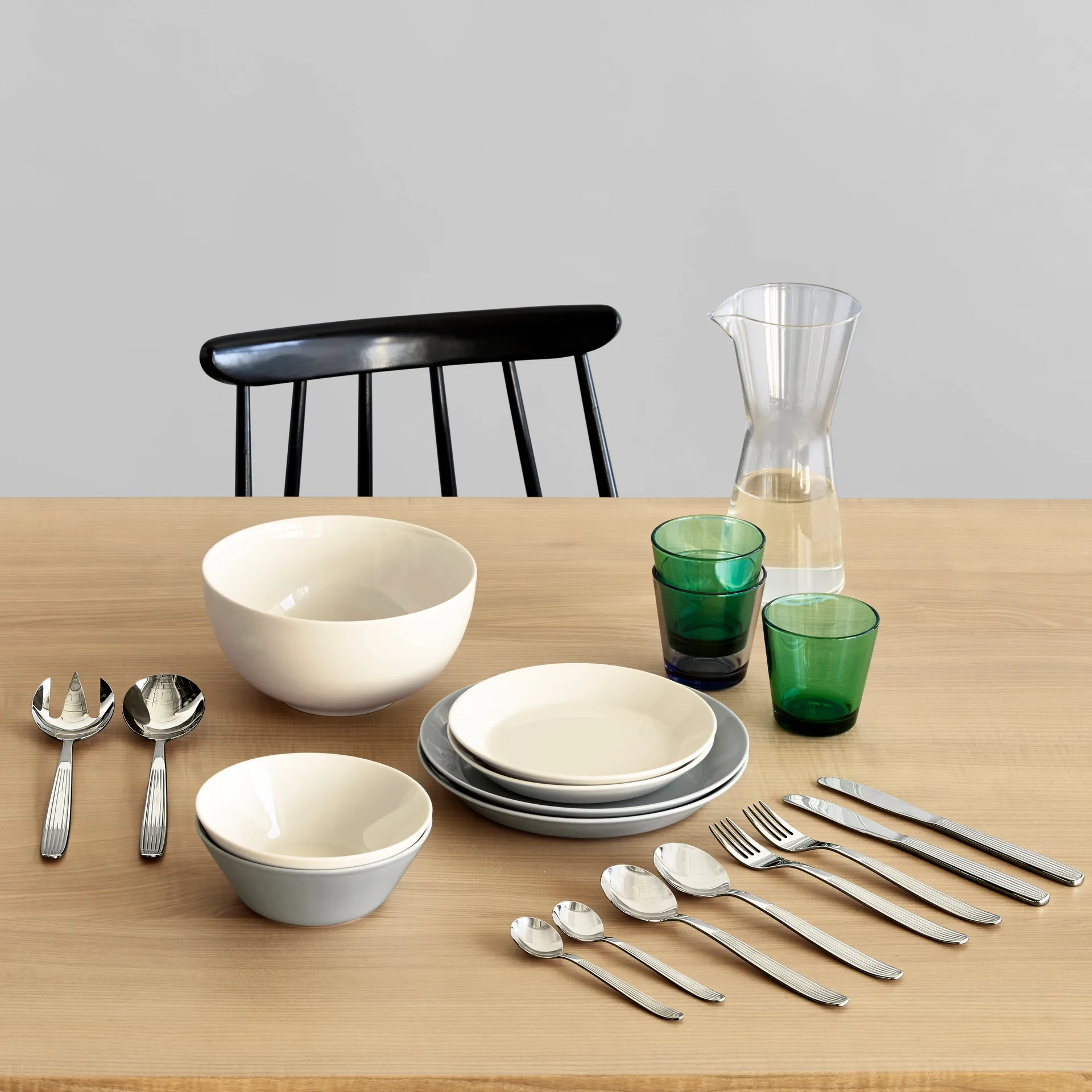 Conjunto de salada Scandia, aço inoxidável Iittala