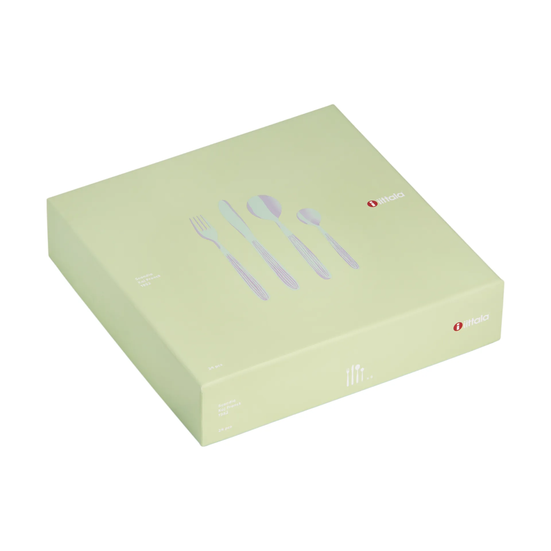 Conjunto de talheres Scandia caixa presente 24 peças, Aço inoxidável Iittala