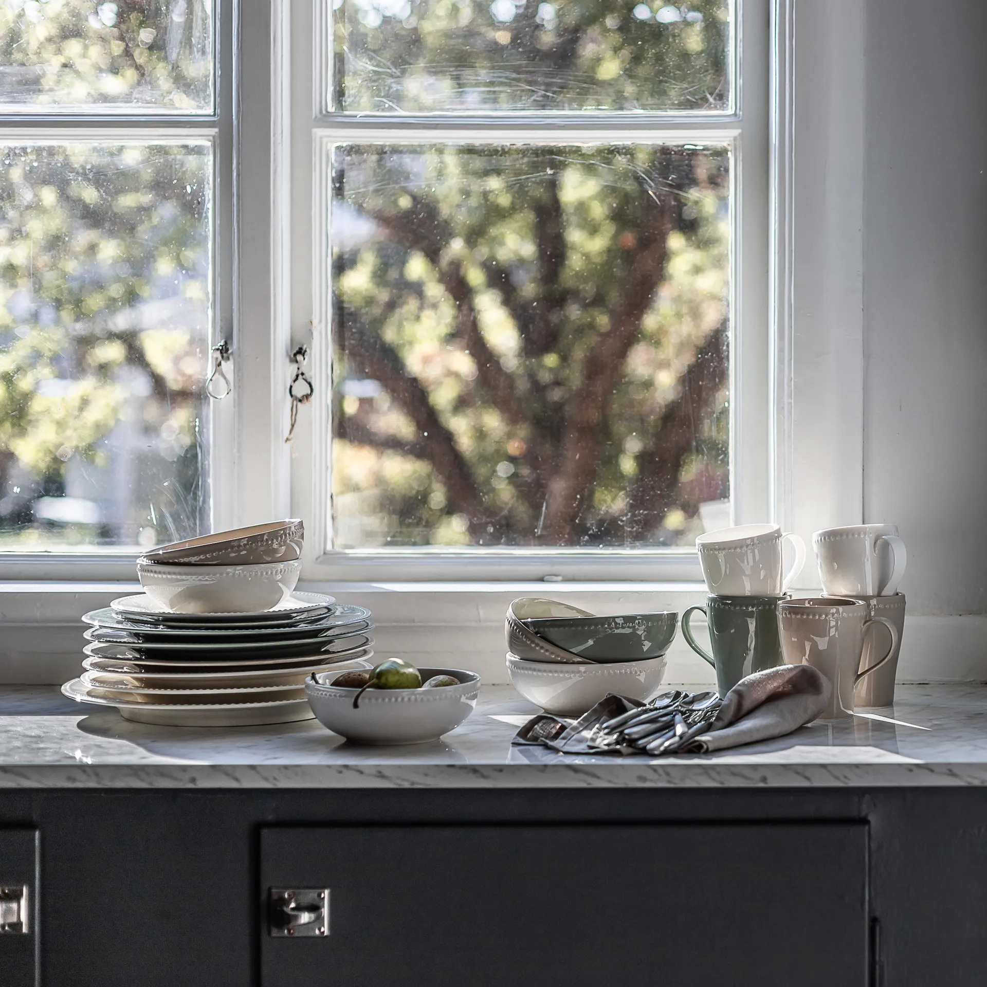 Conjunto inicial jantar Essence & Dots 32 peças - Branco creme Iittala