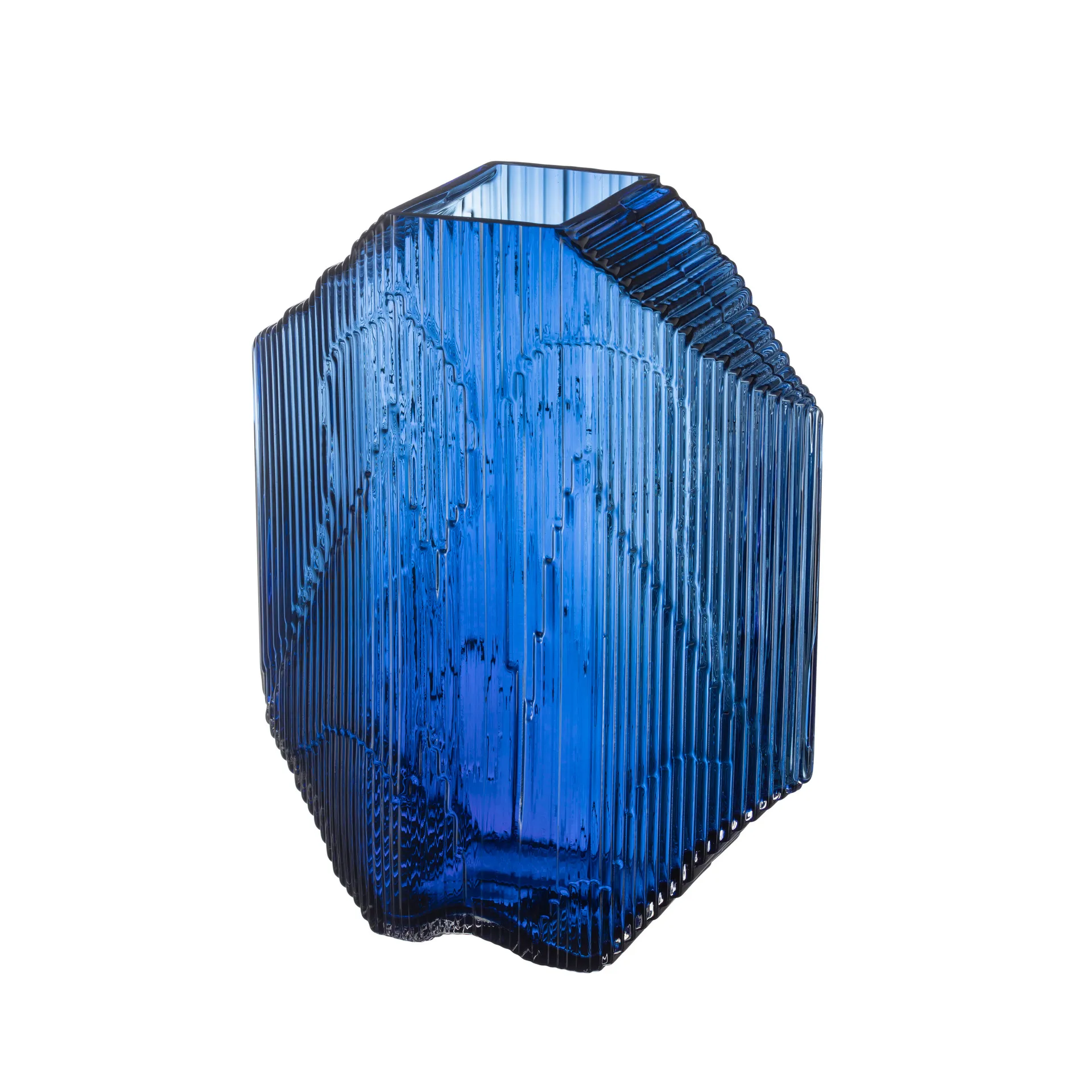 Escultura de vidro Kartta 33,5 cm, azul ultramarine Iittala