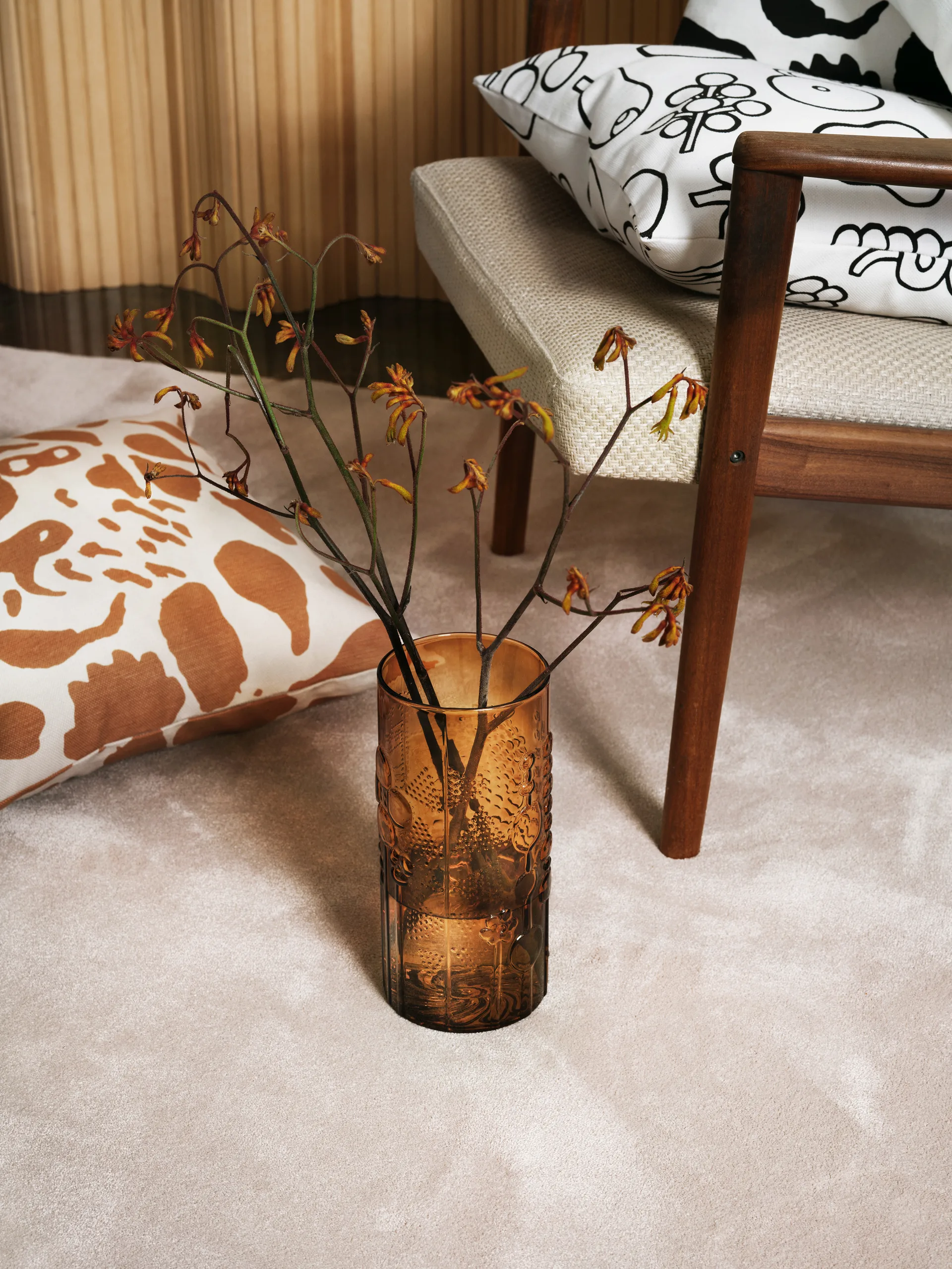 Fronha Oiva Toikka Frutta 47x47 cm, Brown Iittala
