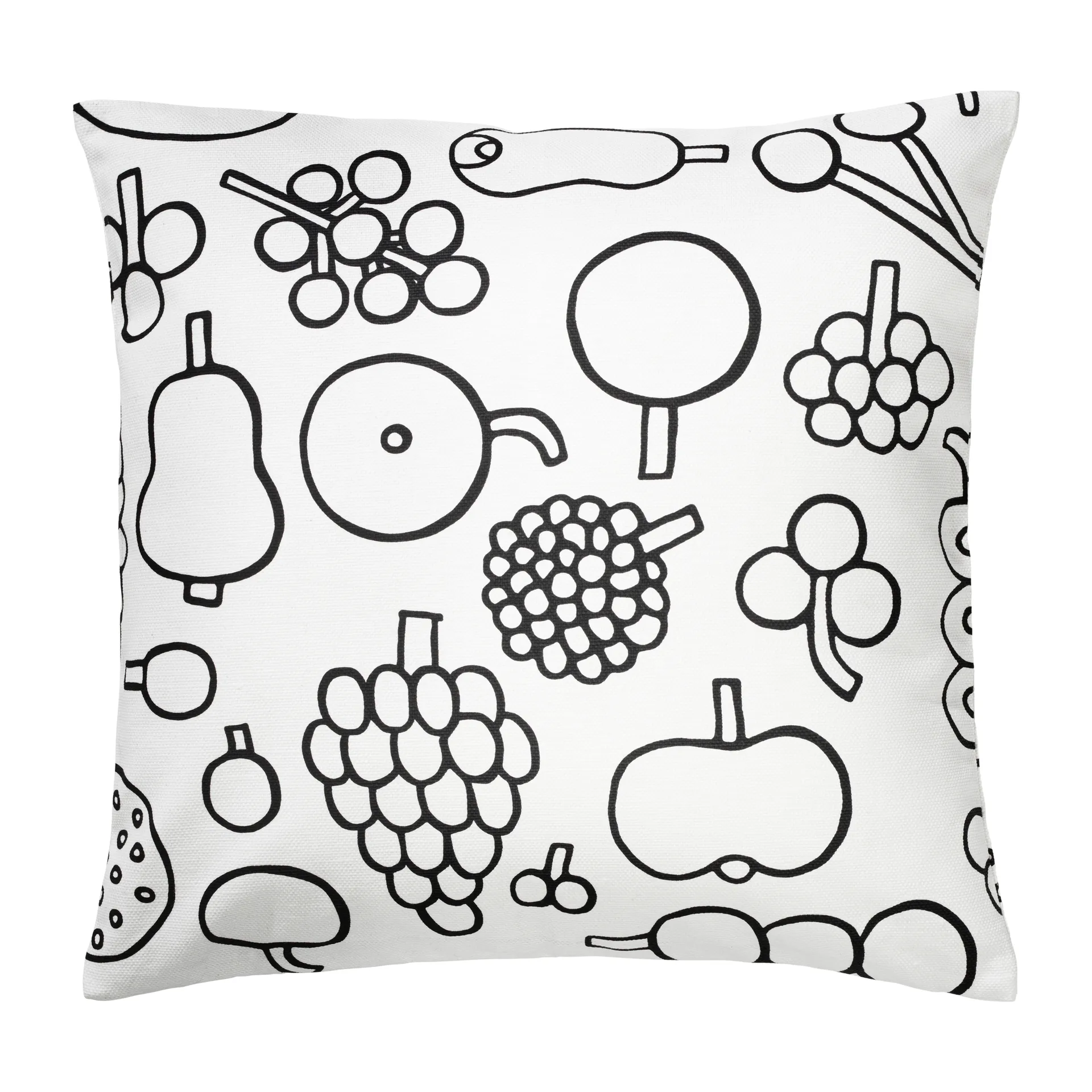 Fronha Oiva Toikka Frutta 47x47 cm, Preto Iittala