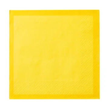 Guardanapo de papel Iittala - Amarelo fogo, 33 x 33 cm, embalagem de 20 unidades - Iittala