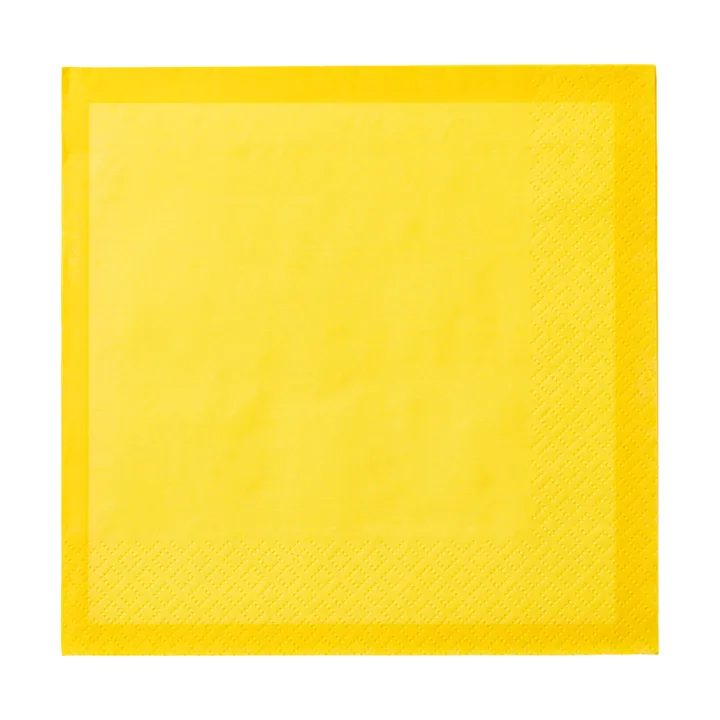 Guardanapo de papel Iittala - Amarelo fogo, 33 x 33 cm, embalagem de 20 unidades - Iittala