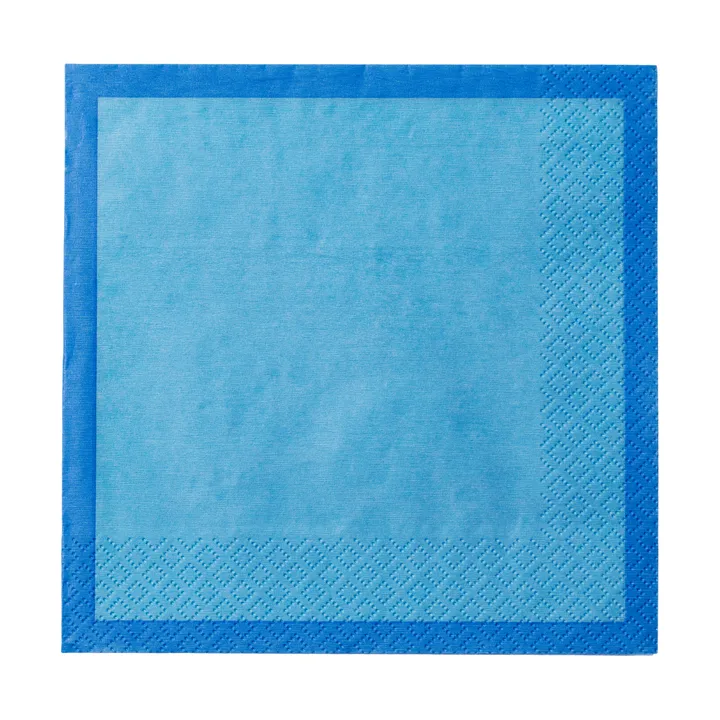 Guardanapo de papel Iittala - Azul elétrico, 33 x 33 cm, embalagem de 20 unidades - Iittala