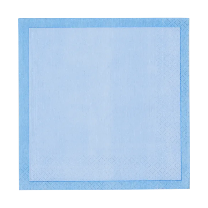 Guardanapo de papel Iittala - Azul-gelo-azul, 33 x 33 cm, embalagem de 20 unidades - Iittala
