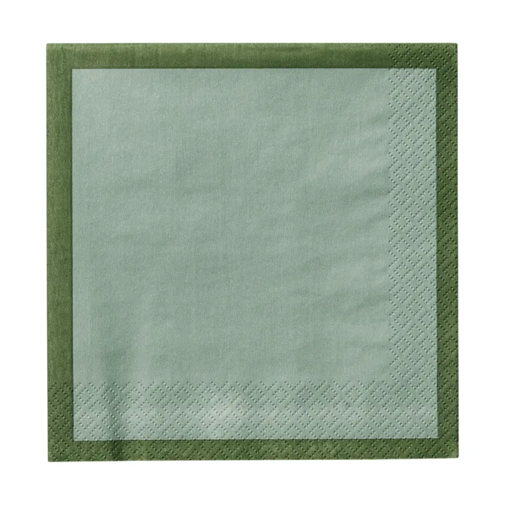 Guardanapo de papel Iittala - Verde floresta-menta, 33 cm, 20 unidades - Iittala