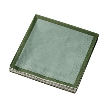 Guardanapo de papel Iittala - Verde floresta-menta, 33 cm, 20 unidades - Iittala