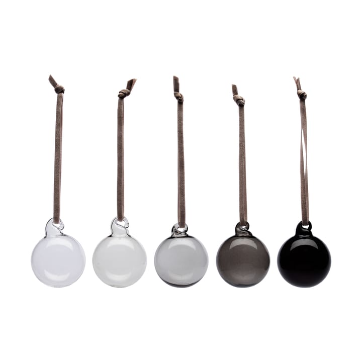 Iittala bola de vidro Ø4 cm 5 unidades - Cinza - Iittala