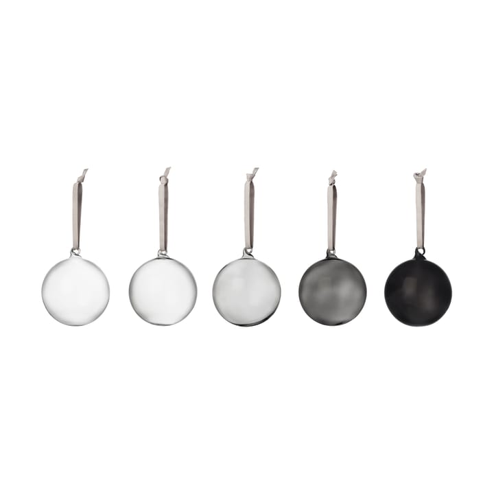 Iittala bola de vidro Ø8 cm 5 unidades - Cinza - Iittala