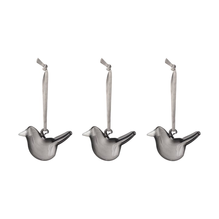 Iittala pássaro de vidro 3 peças, Cinza Iittala