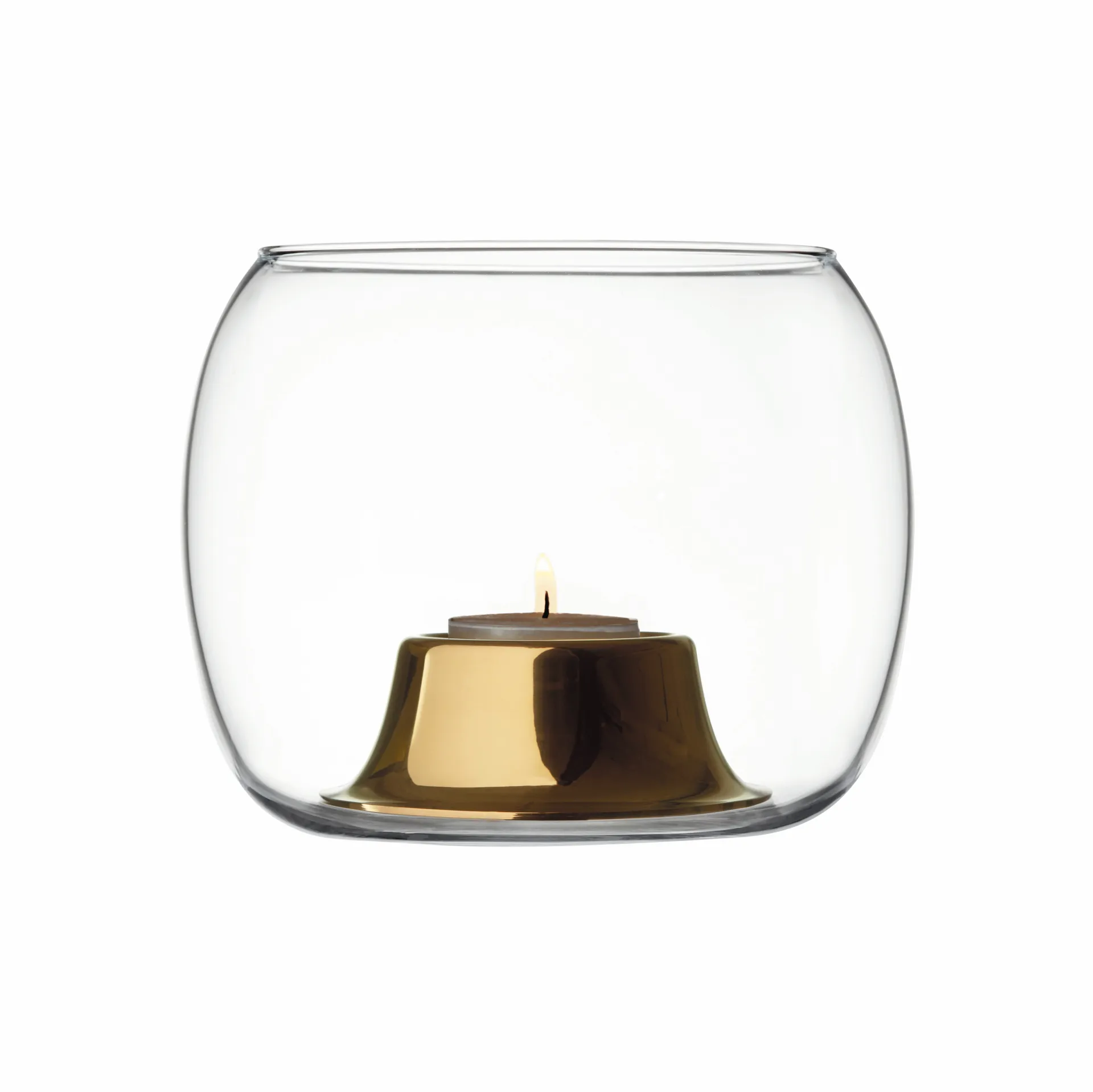 Lanterna Kaasa, transparente - rosa dourado Iittala