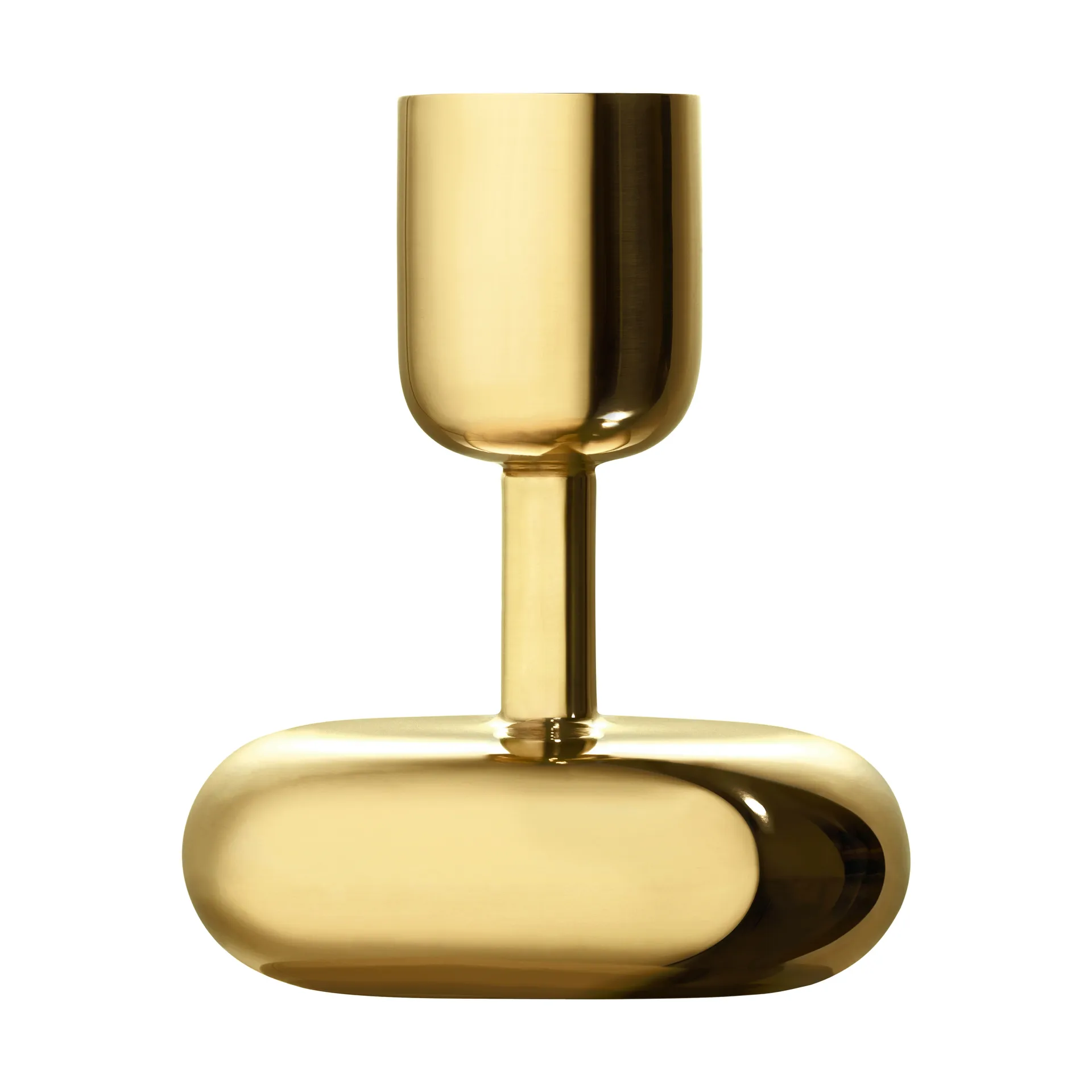 Nappula castiçal Metal dourado, pequeno 107 mm Iittala