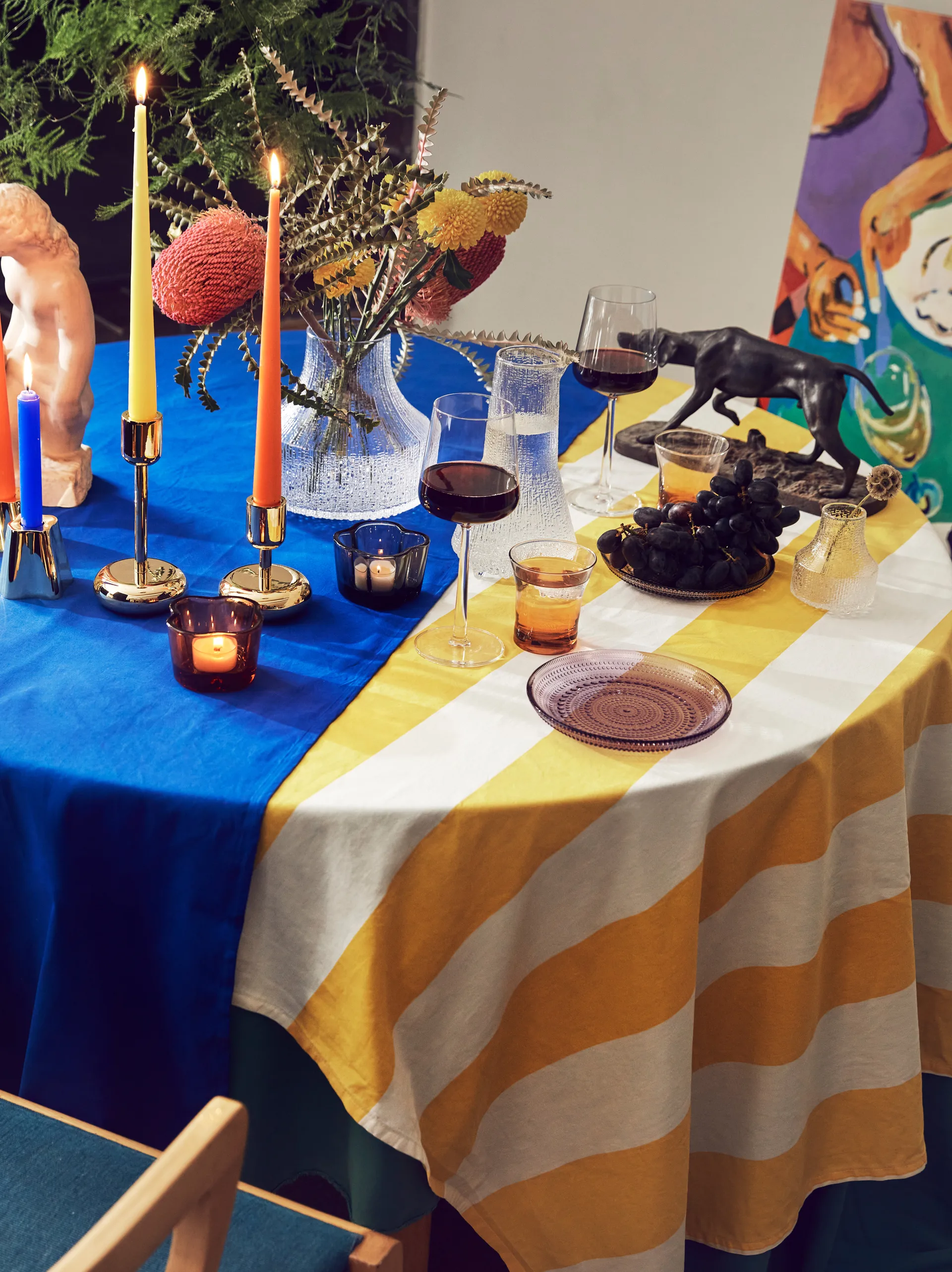 Nappula castiçal Metal dourado, pequeno 107 mm Iittala