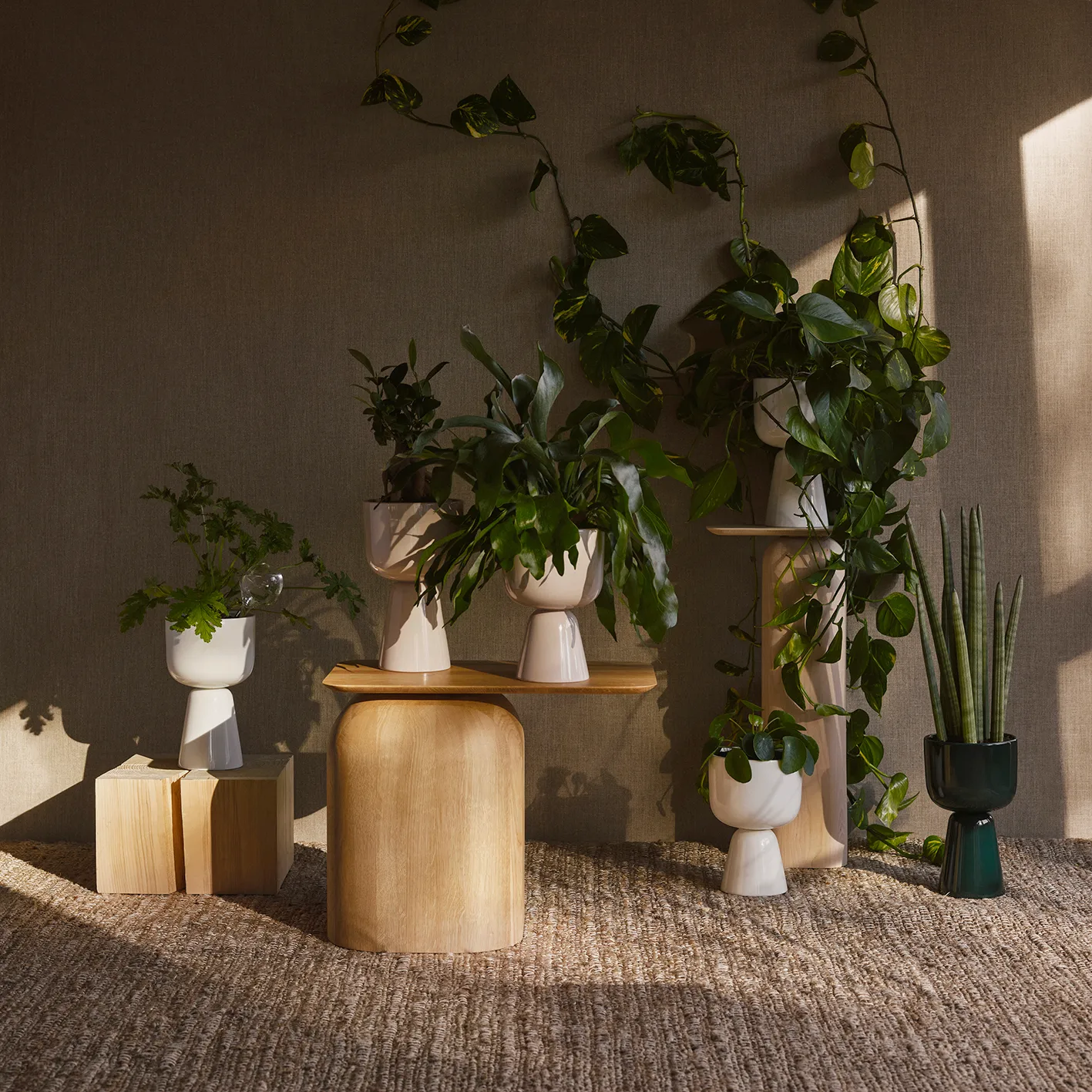 Nappula vaso Ø15,5 cm h23 cm, bege Iittala