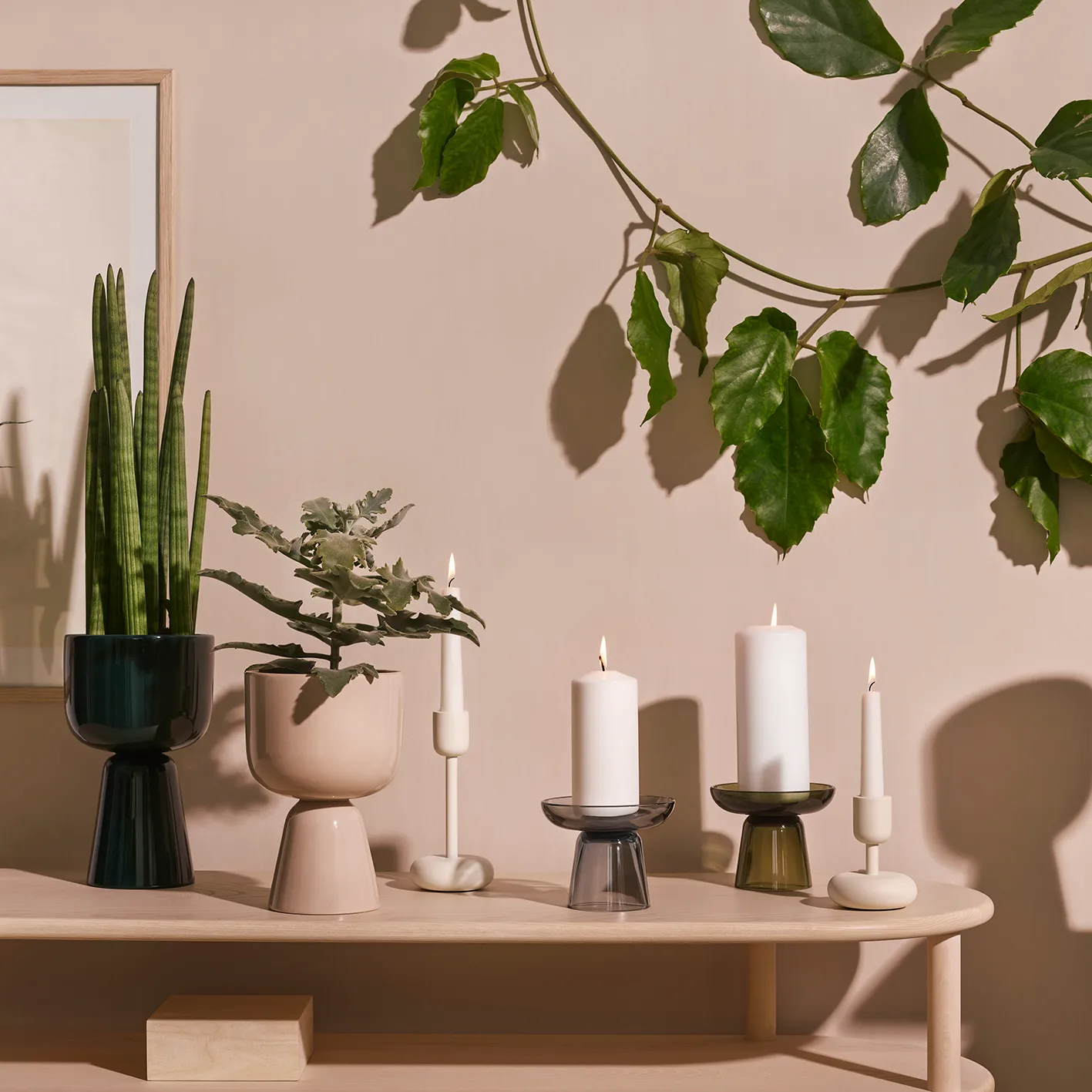 Nappula vaso Ø15,5 cm h23 cm, bege Iittala