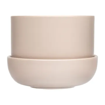 Nappula vaso com prato Ø17 cm h13 cm - Bege - Iittala